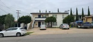 Painting muilt-family apartment building in San Diego after1