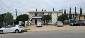 Painting muilt-family apartment building in San Diego after1